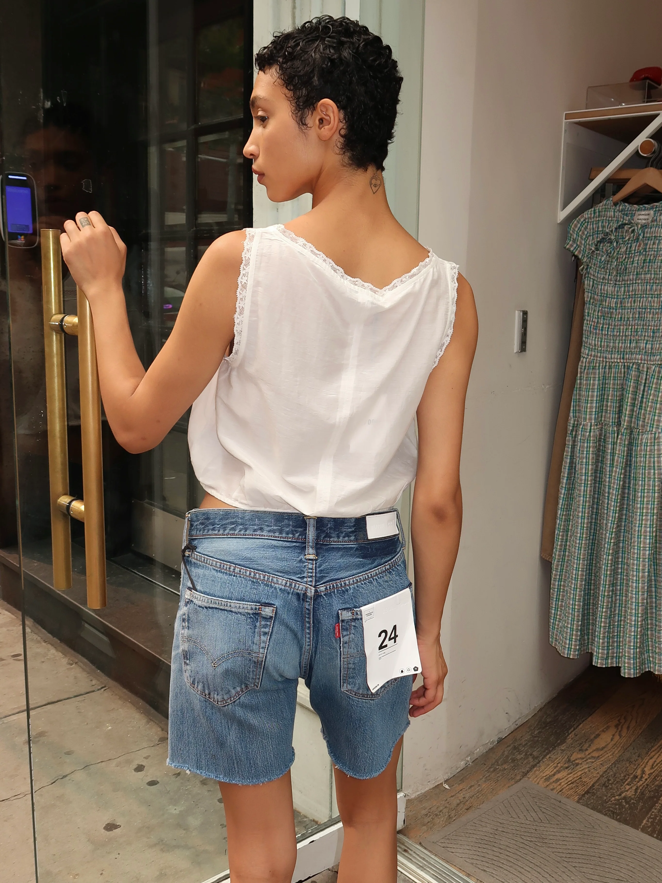 Allegra Top in Vintage White - Image 3
