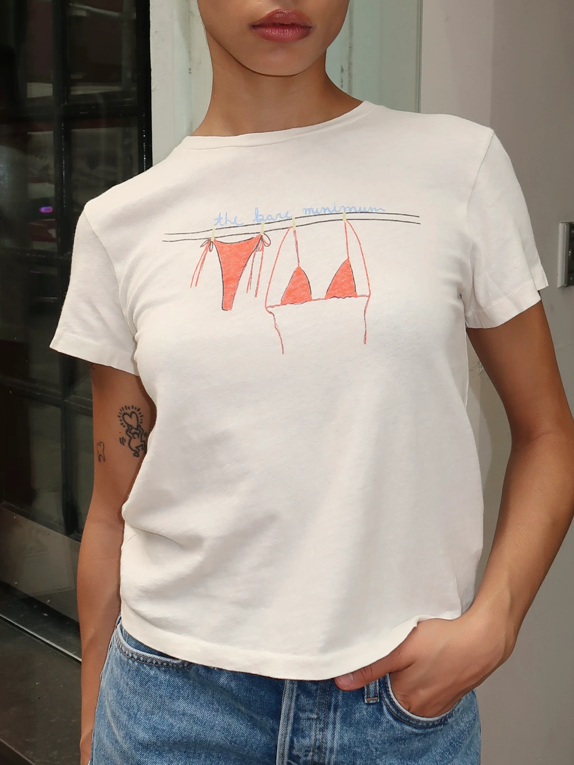 Classic Tee Bare Minimum in Vintage White - Image 2