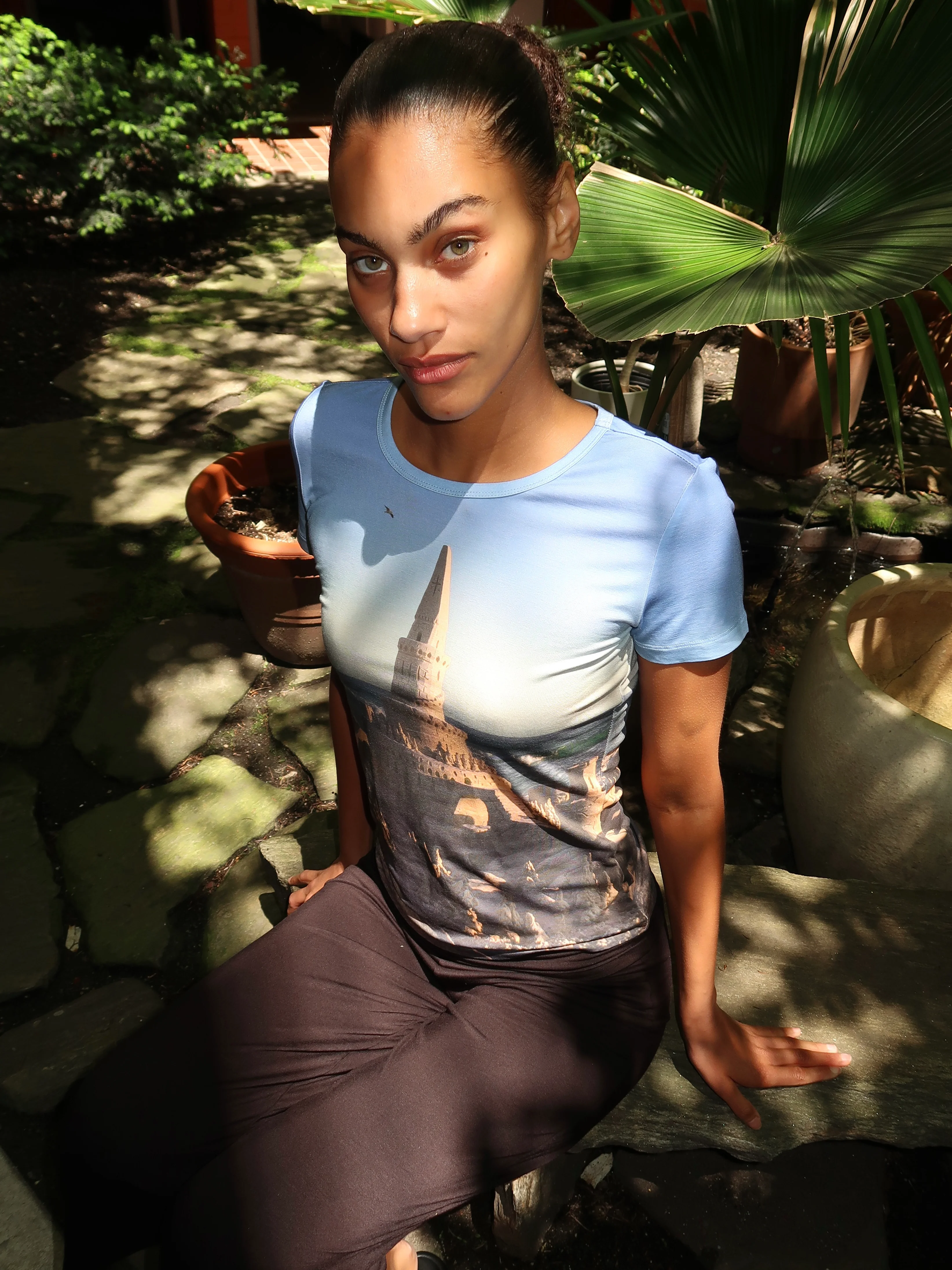Collector Fitted Tee in Sand Castle - Image 2