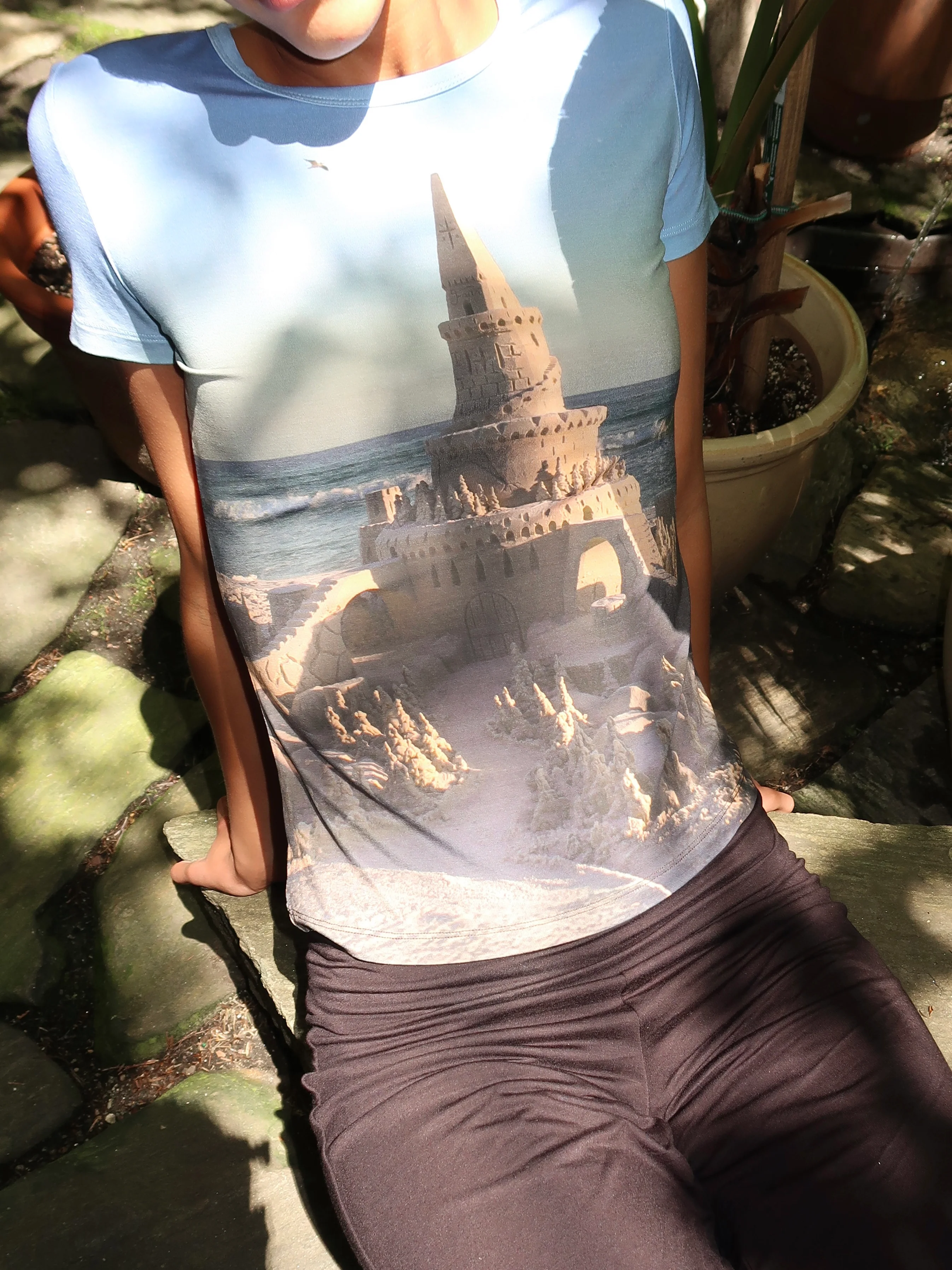 Collector Fitted Tee in Sand Castle - Image 4