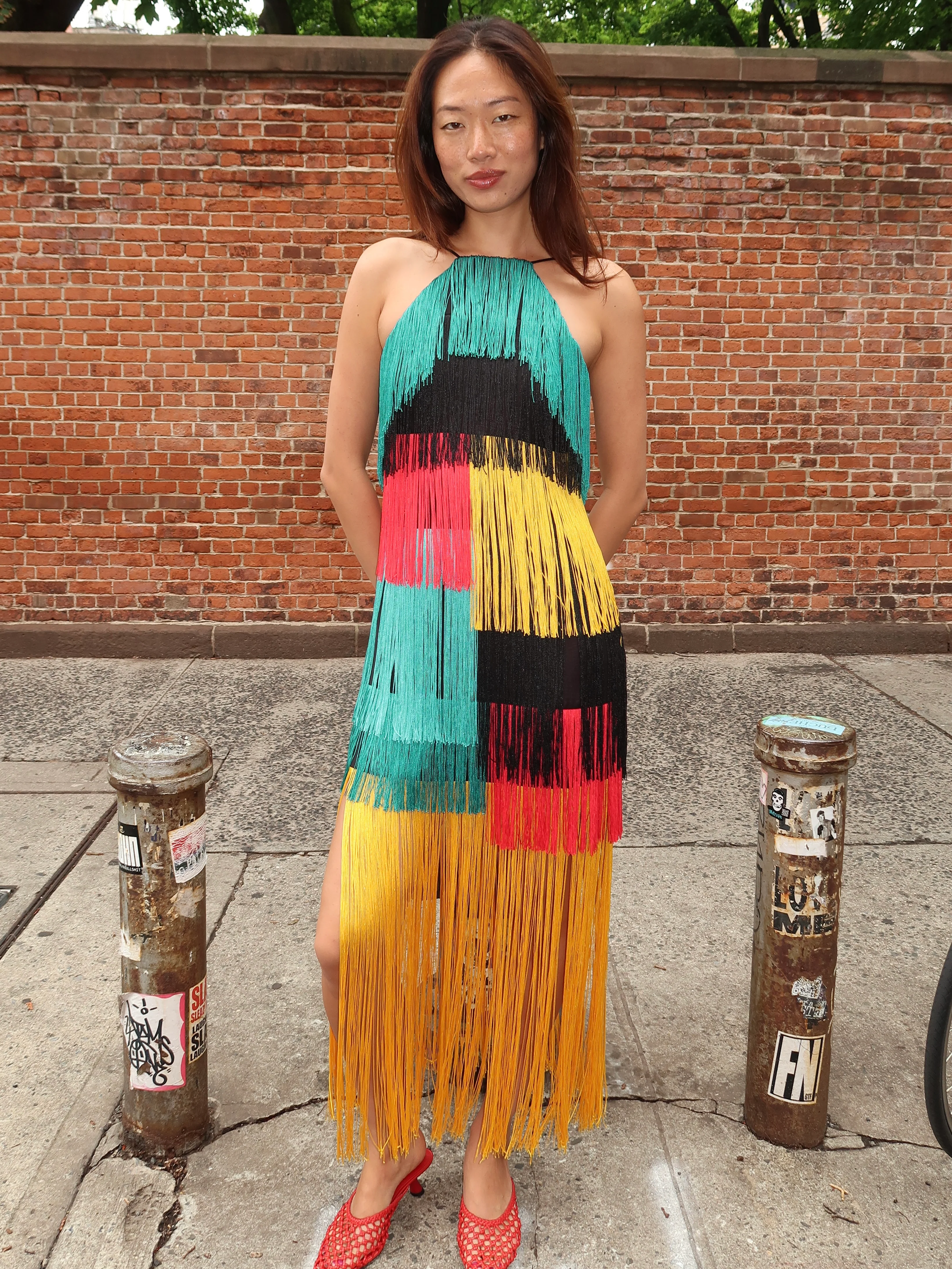 Drea Fringe Dress in Vibrant Multi Fringe - Image 4