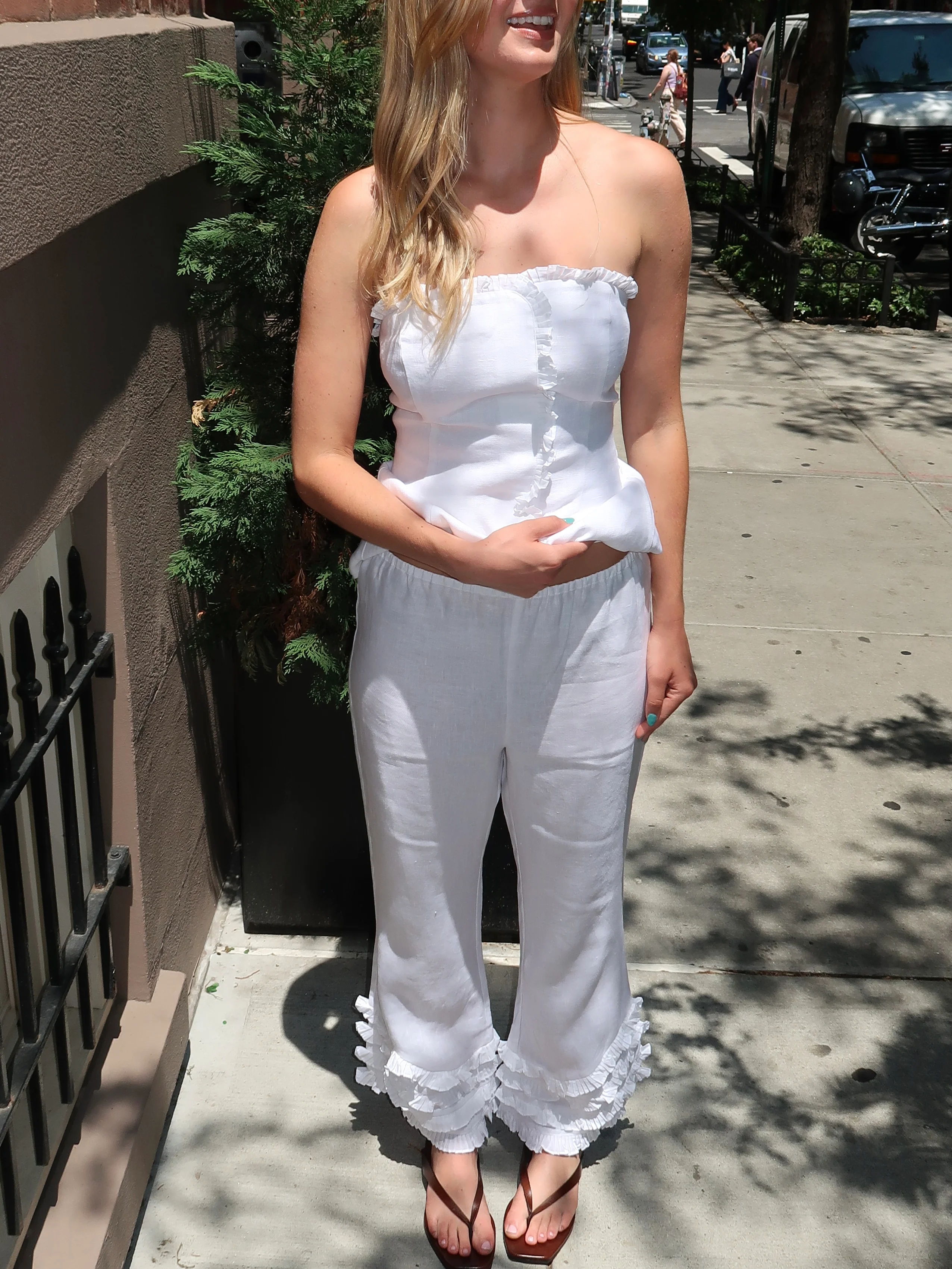 Florence Pant in Ivory - Image 4