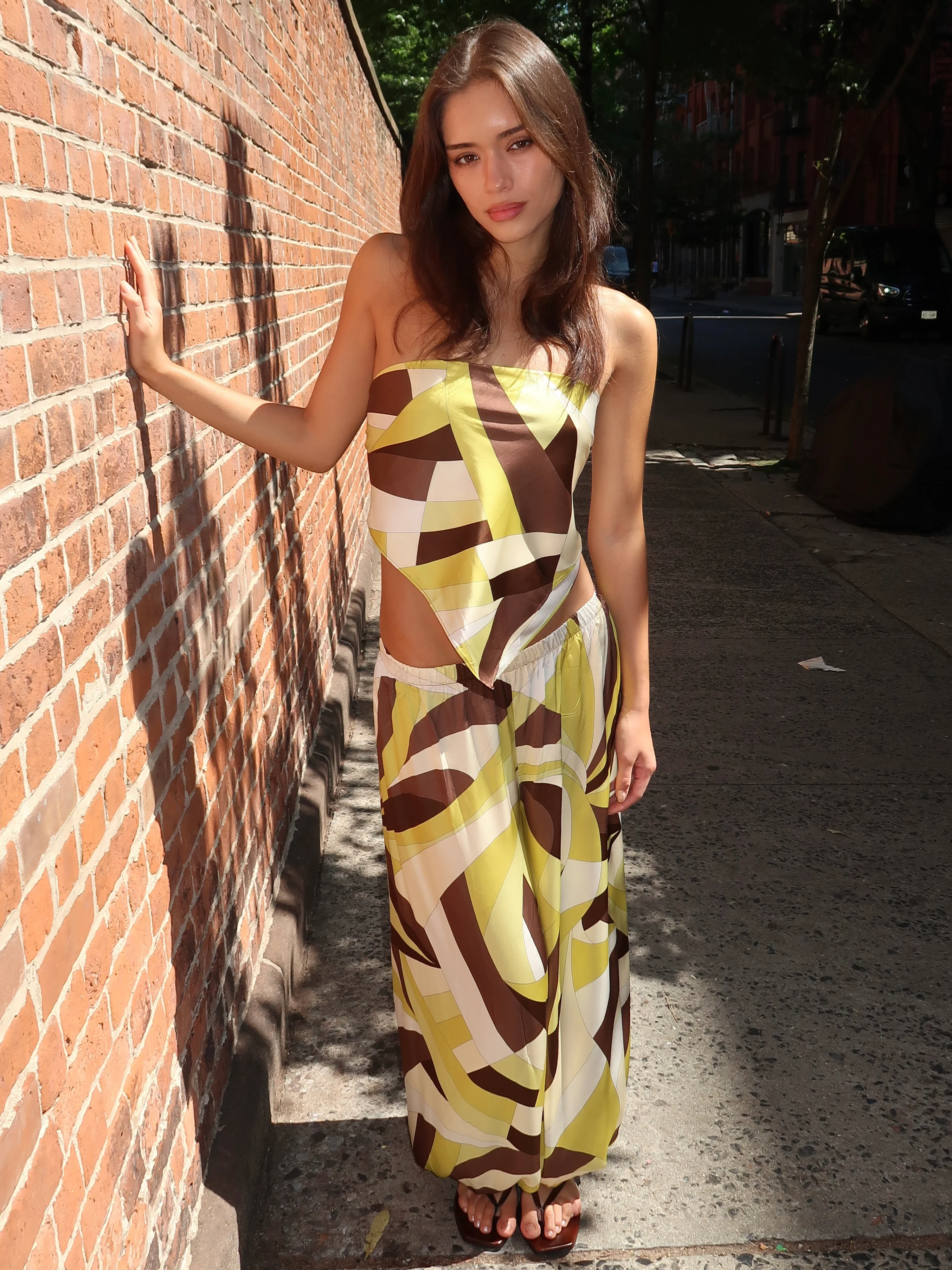 Kortez Balloon Pant in Mila Geometric Print