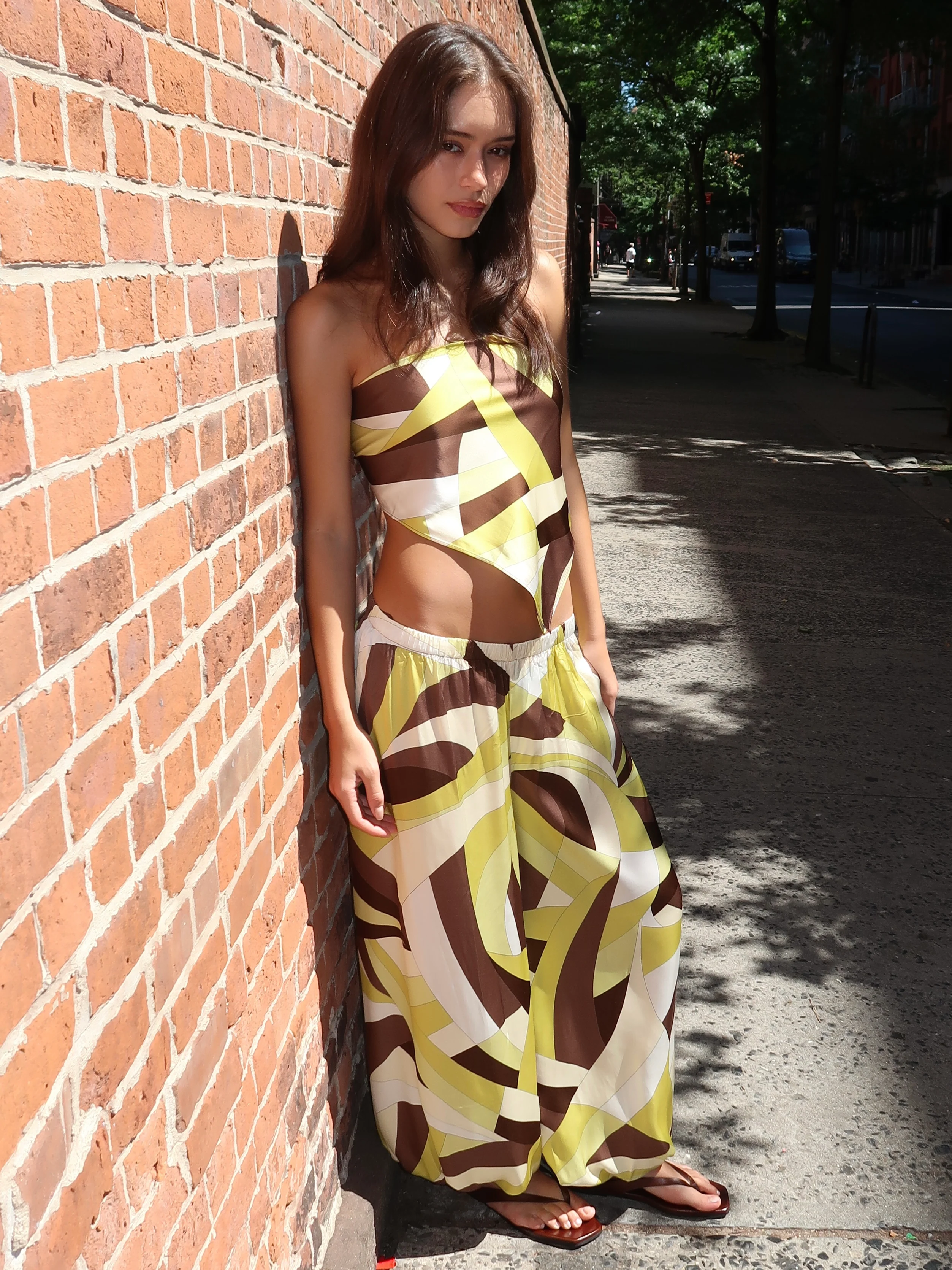 Kortez Balloon Pant in Mila Geometric Print - Image 4