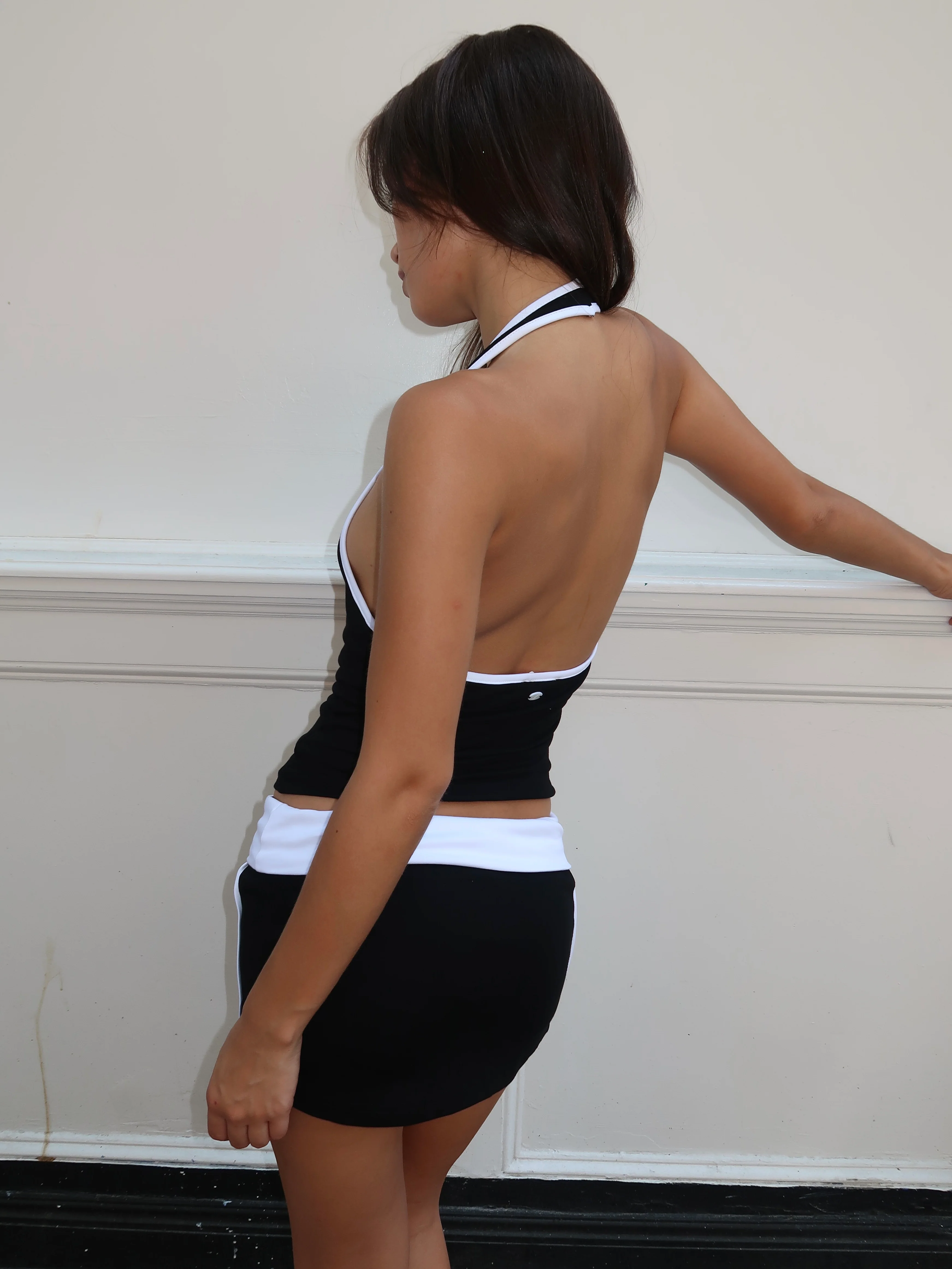 Kyre Halter Top in Black - Image 3