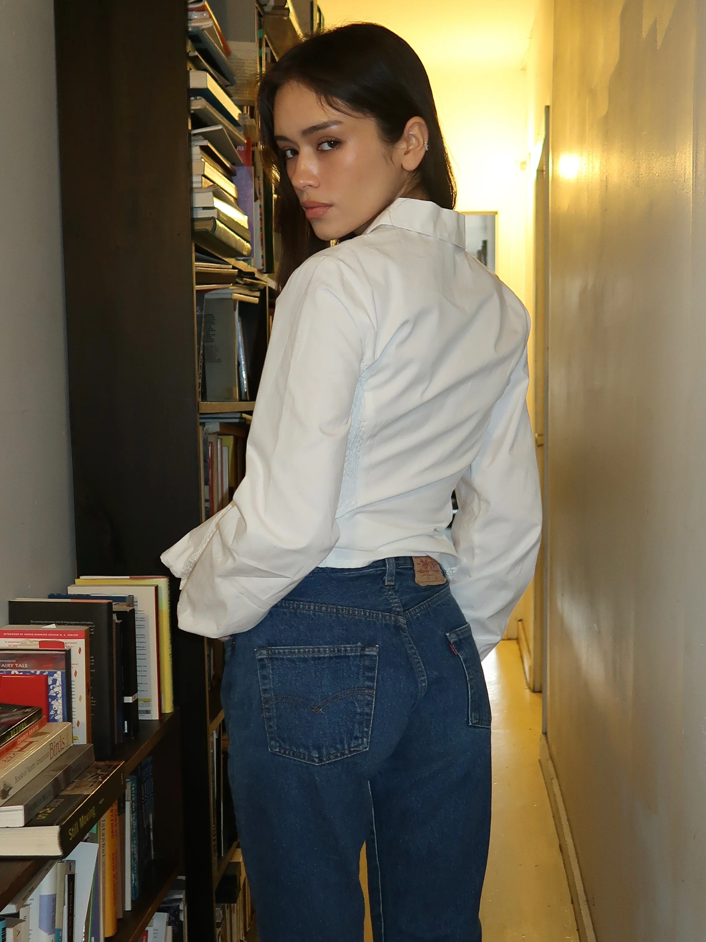 Lena Shirt in White - Image 3