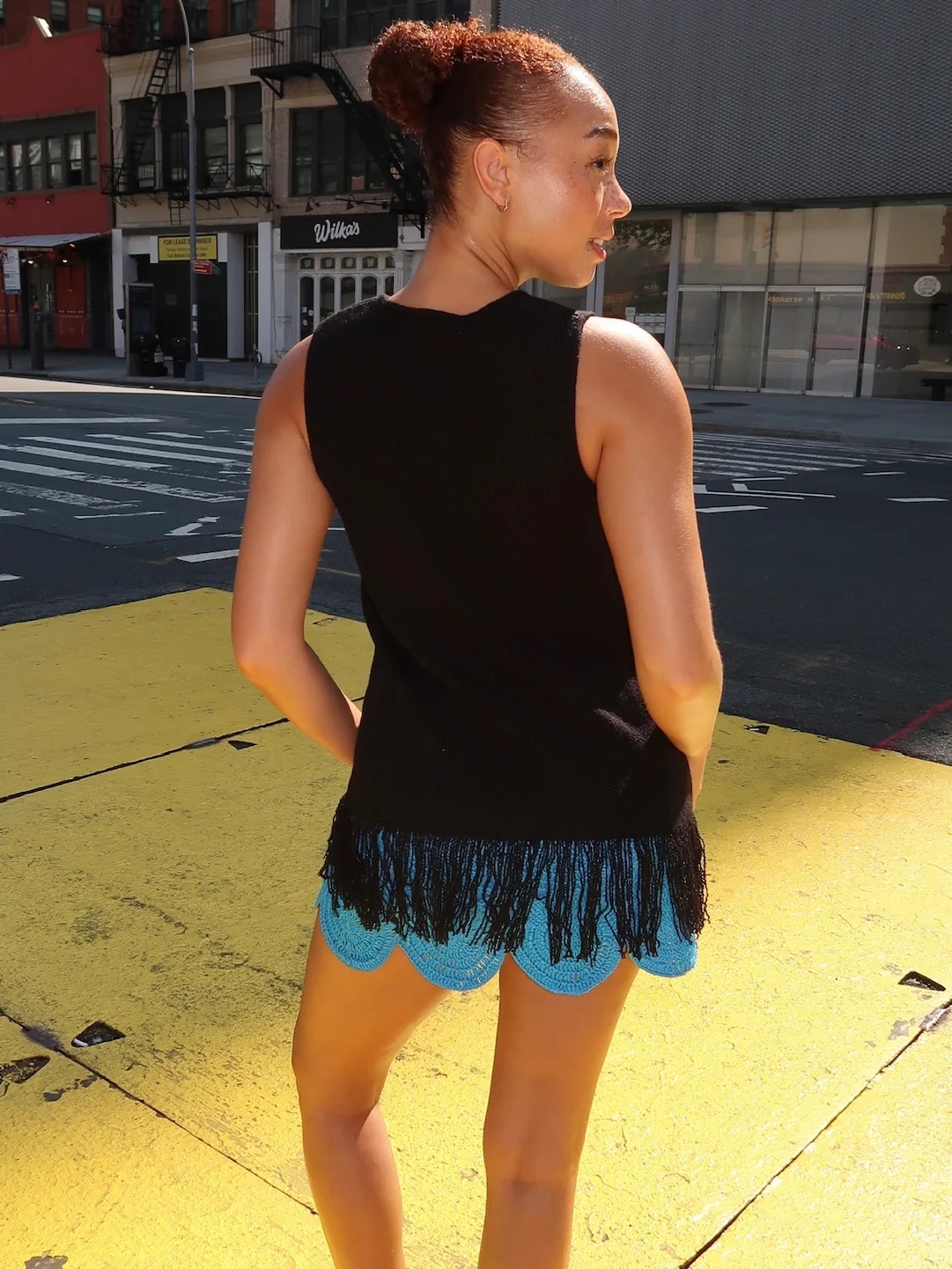Lisel Knit Top in Black - Image 3