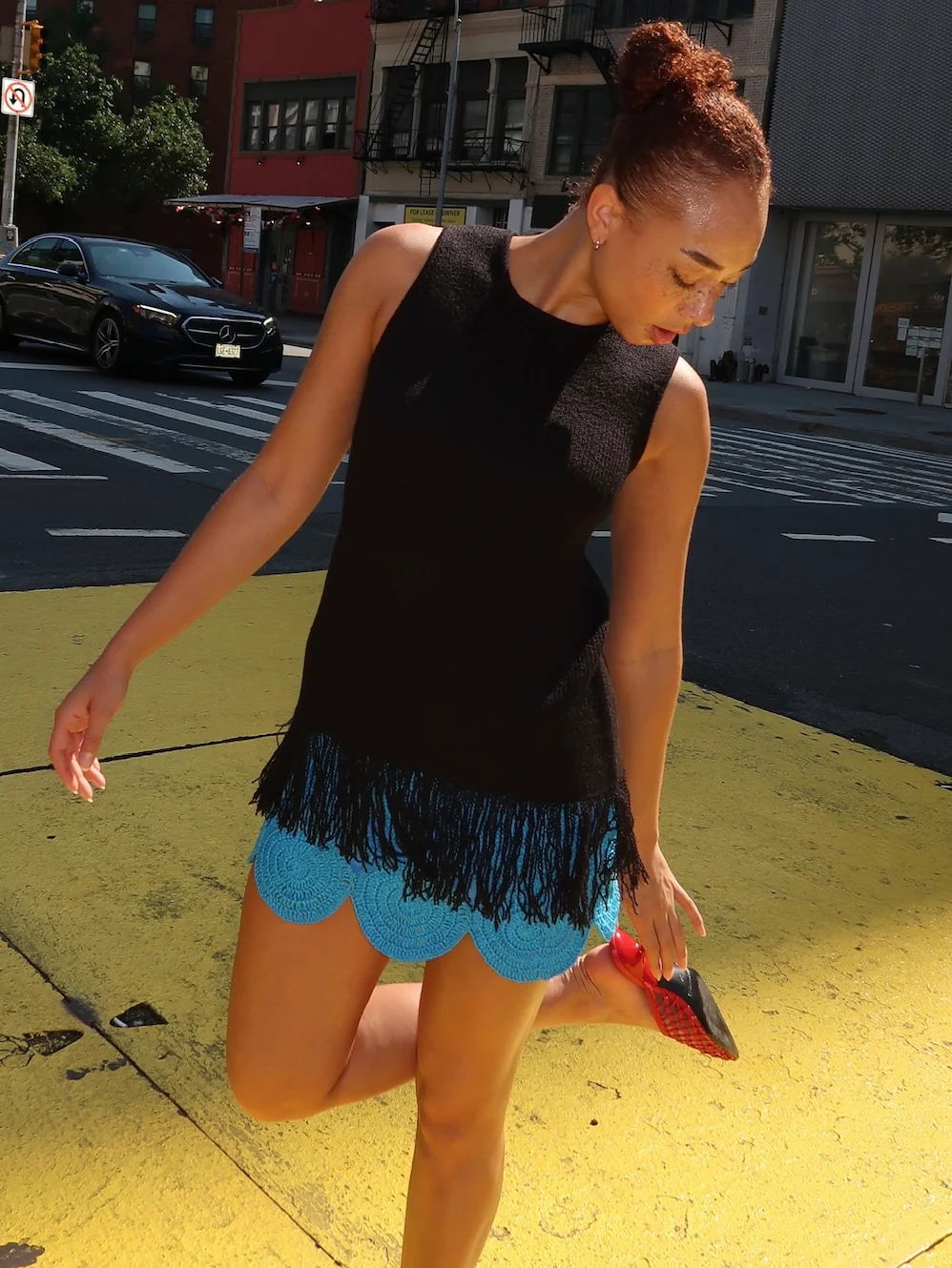 Lisel Knit Top in Black - Image 4