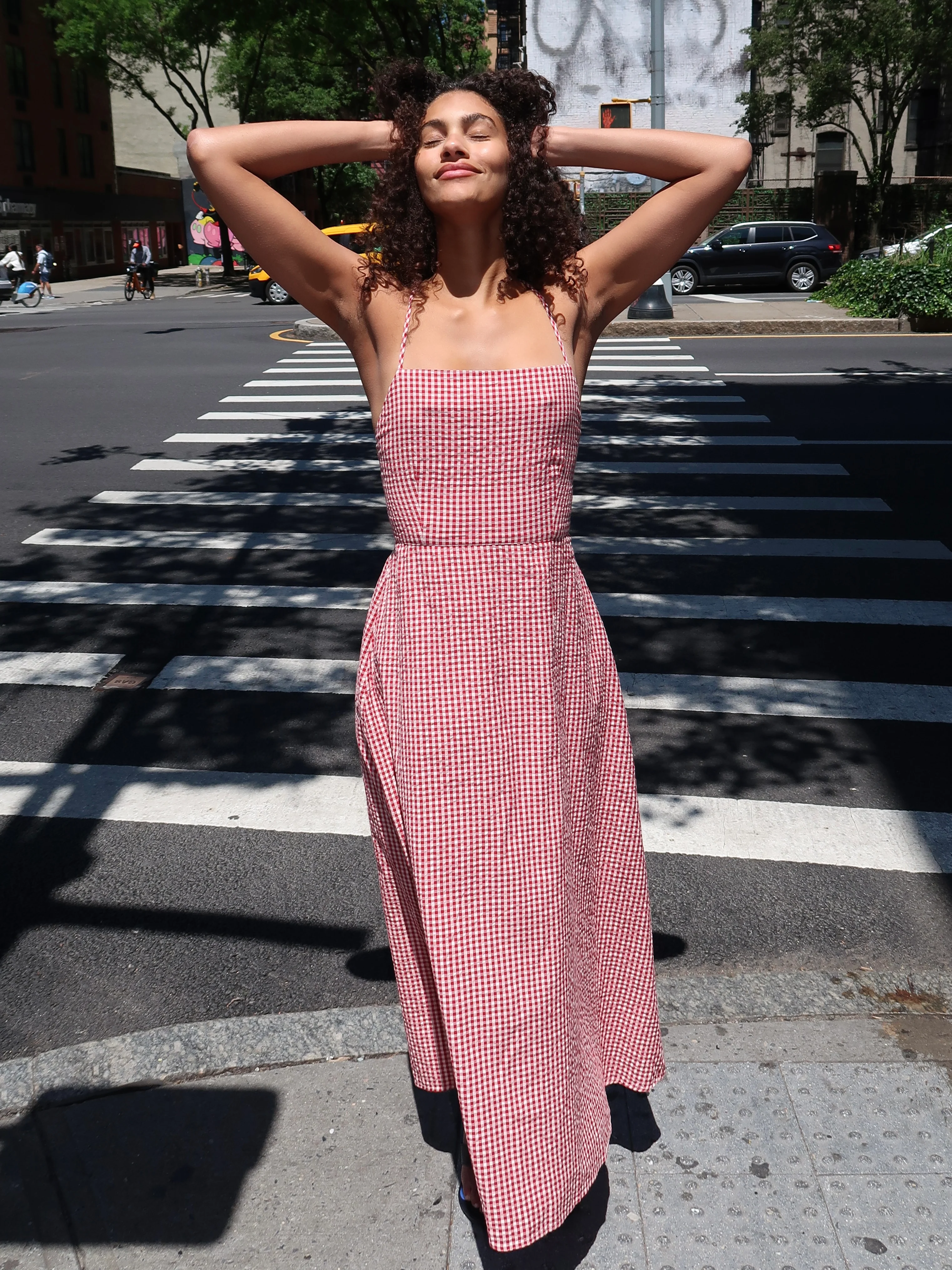 Lori Dress in Red Gingham