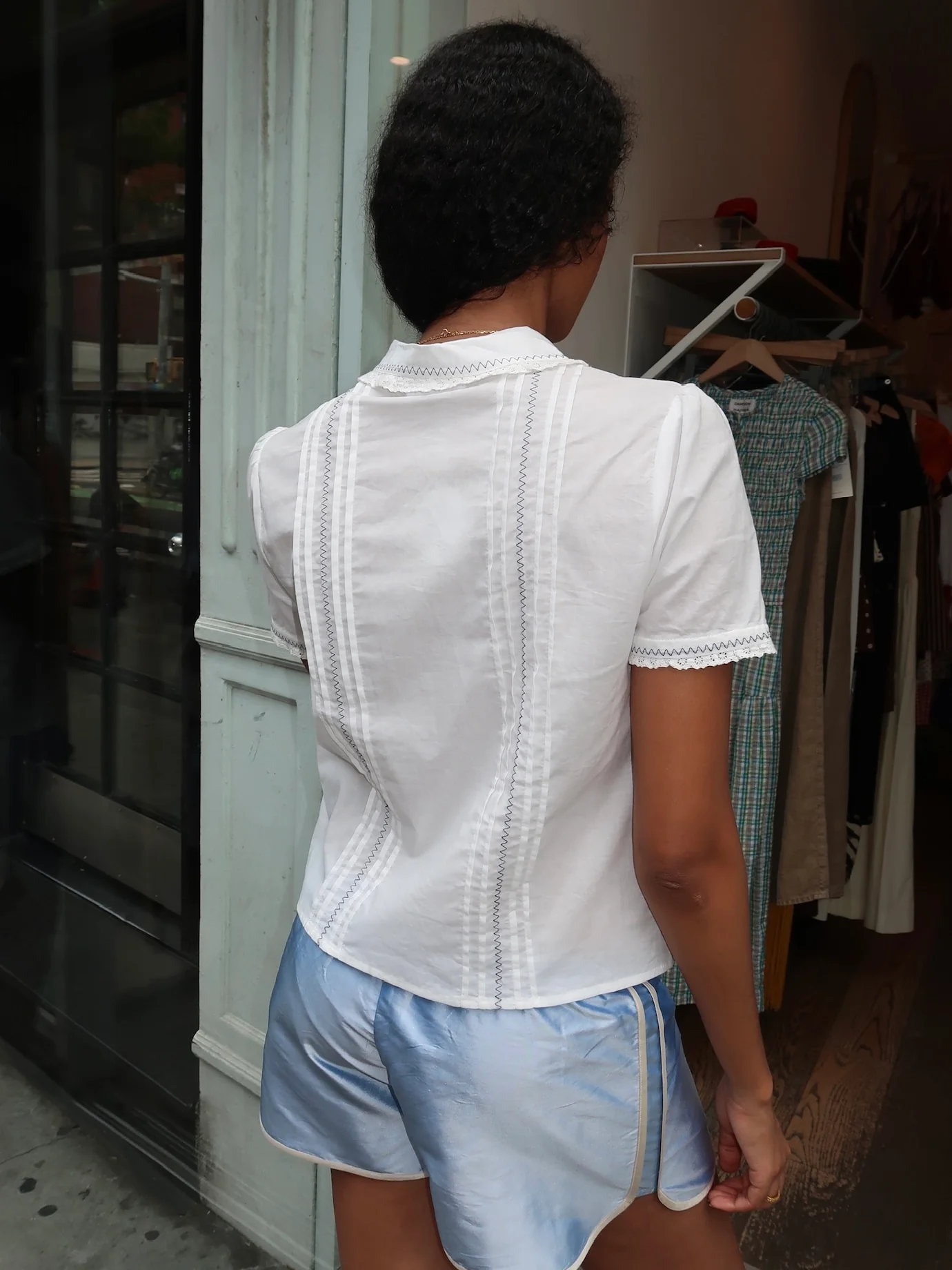 Mariya Collared Blouse in White - Image 3