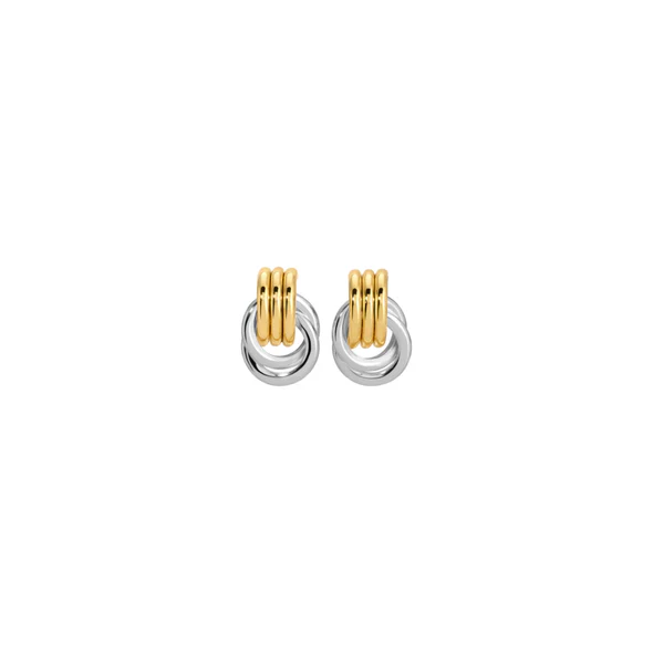 Micro Knot Earrings in Mixed