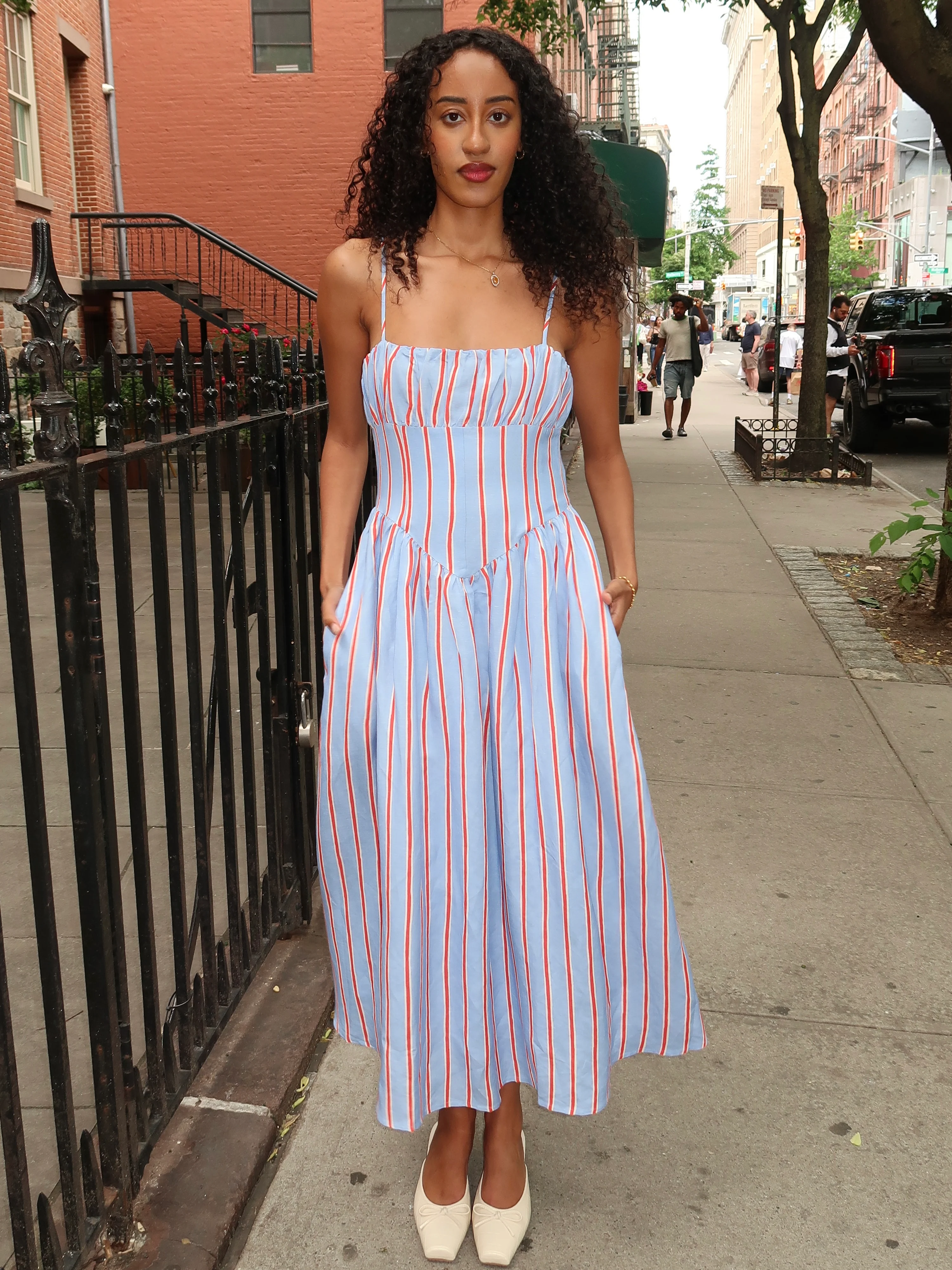 Milo Dress in Harbor Stripe - Image 4
