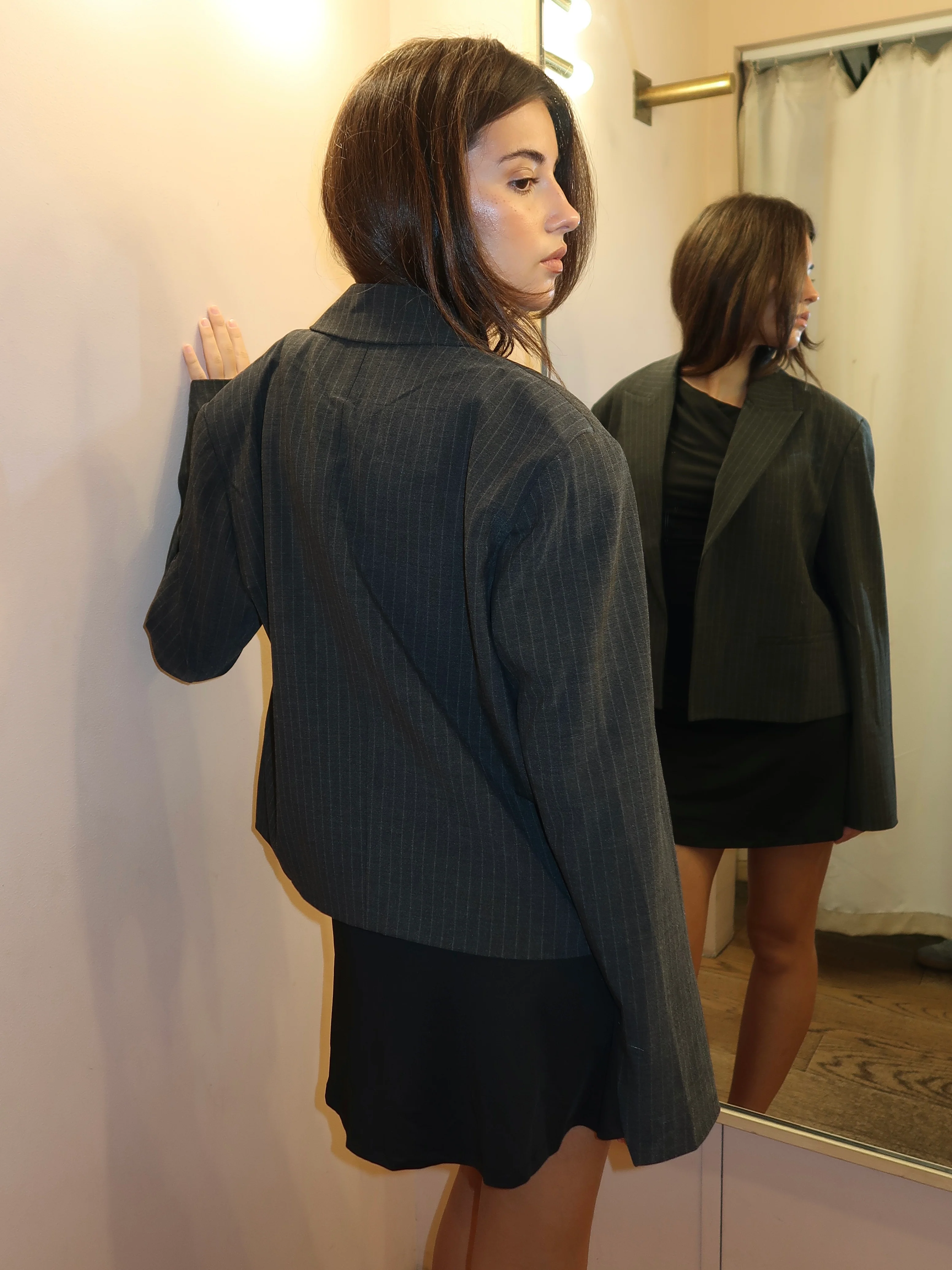 Nerys Blazer in Charcoal - Image 3