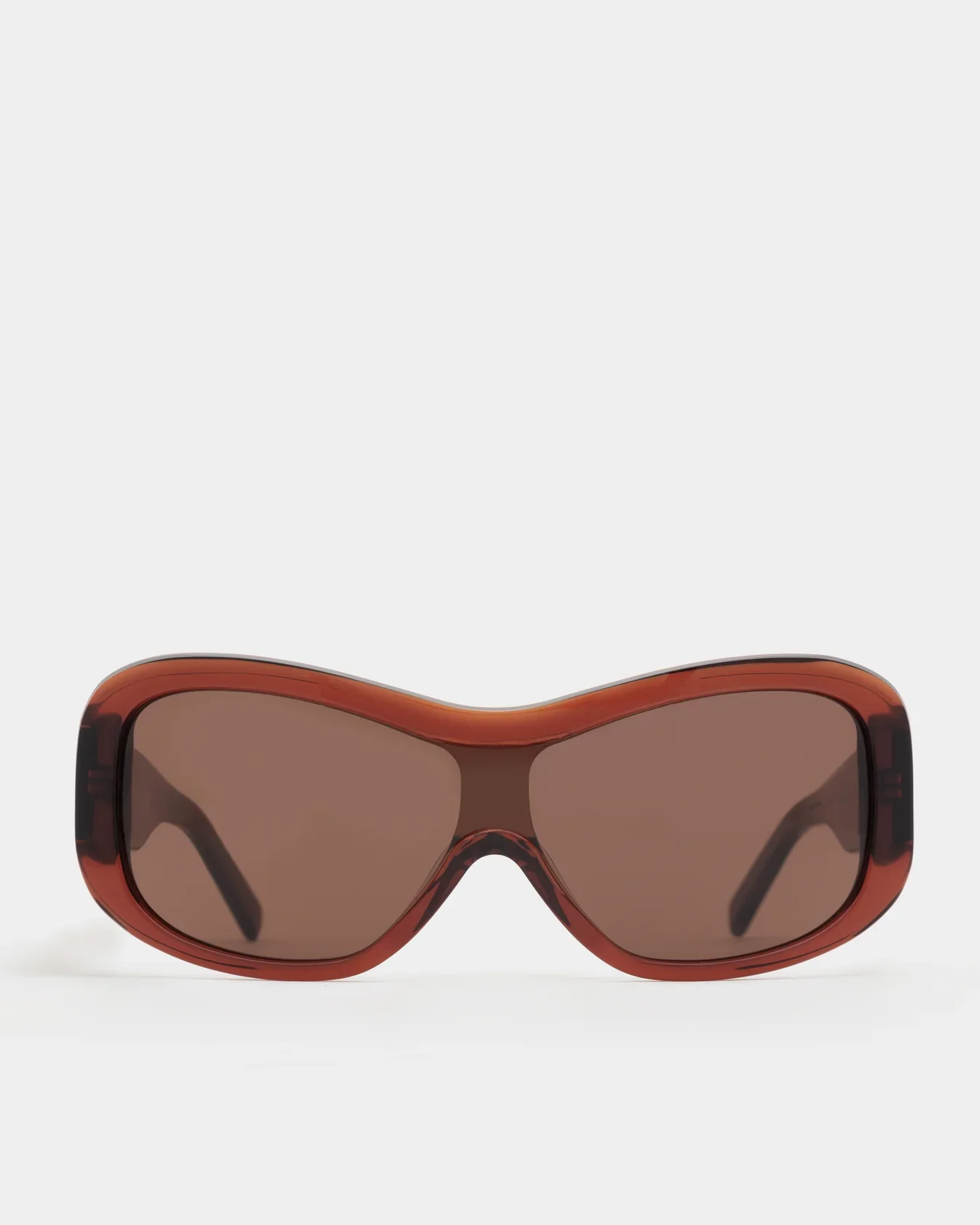 Nina Transpartent Sunglasses in Rust