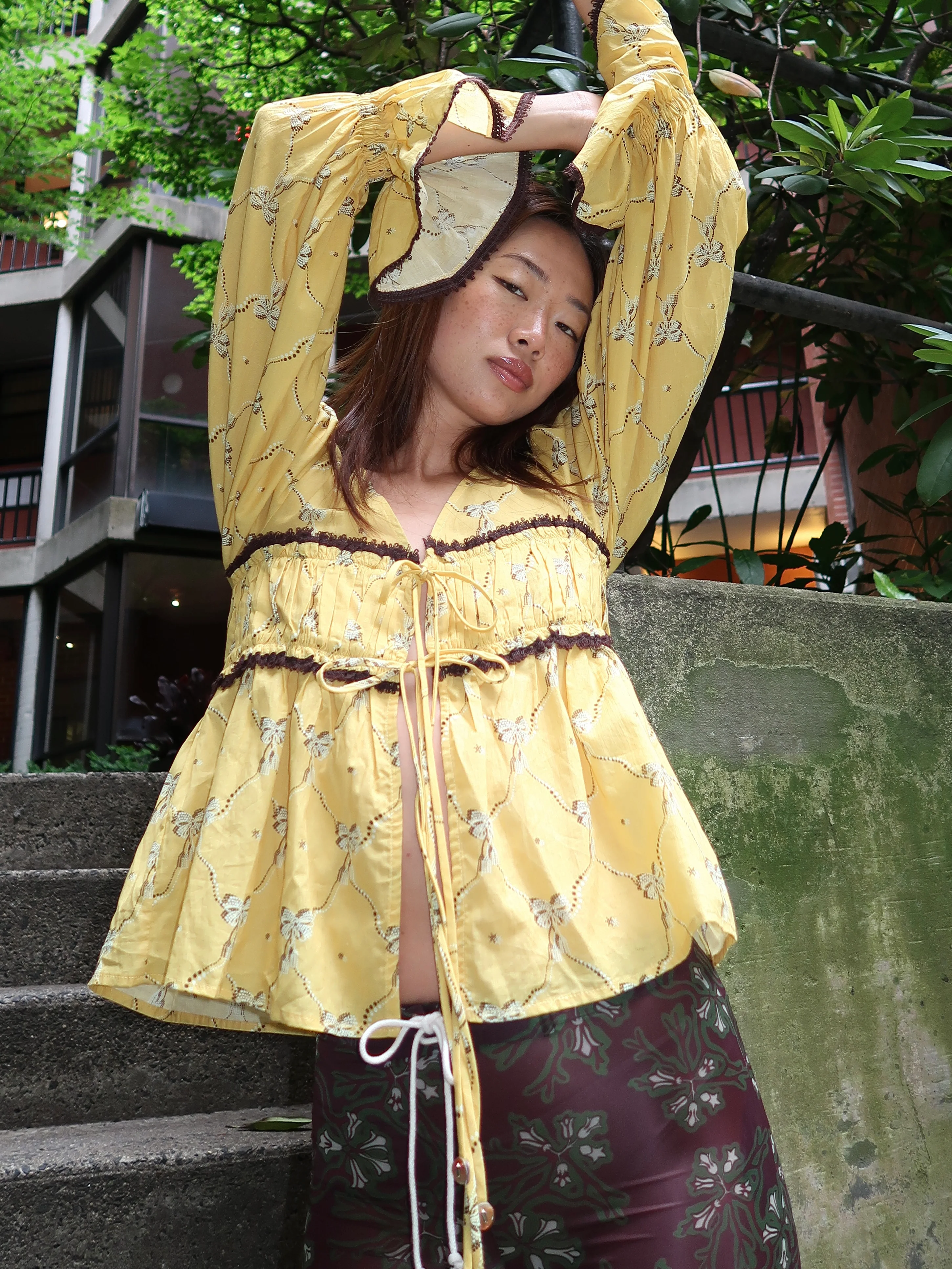 Riby Blouse in Yellow - Image 4