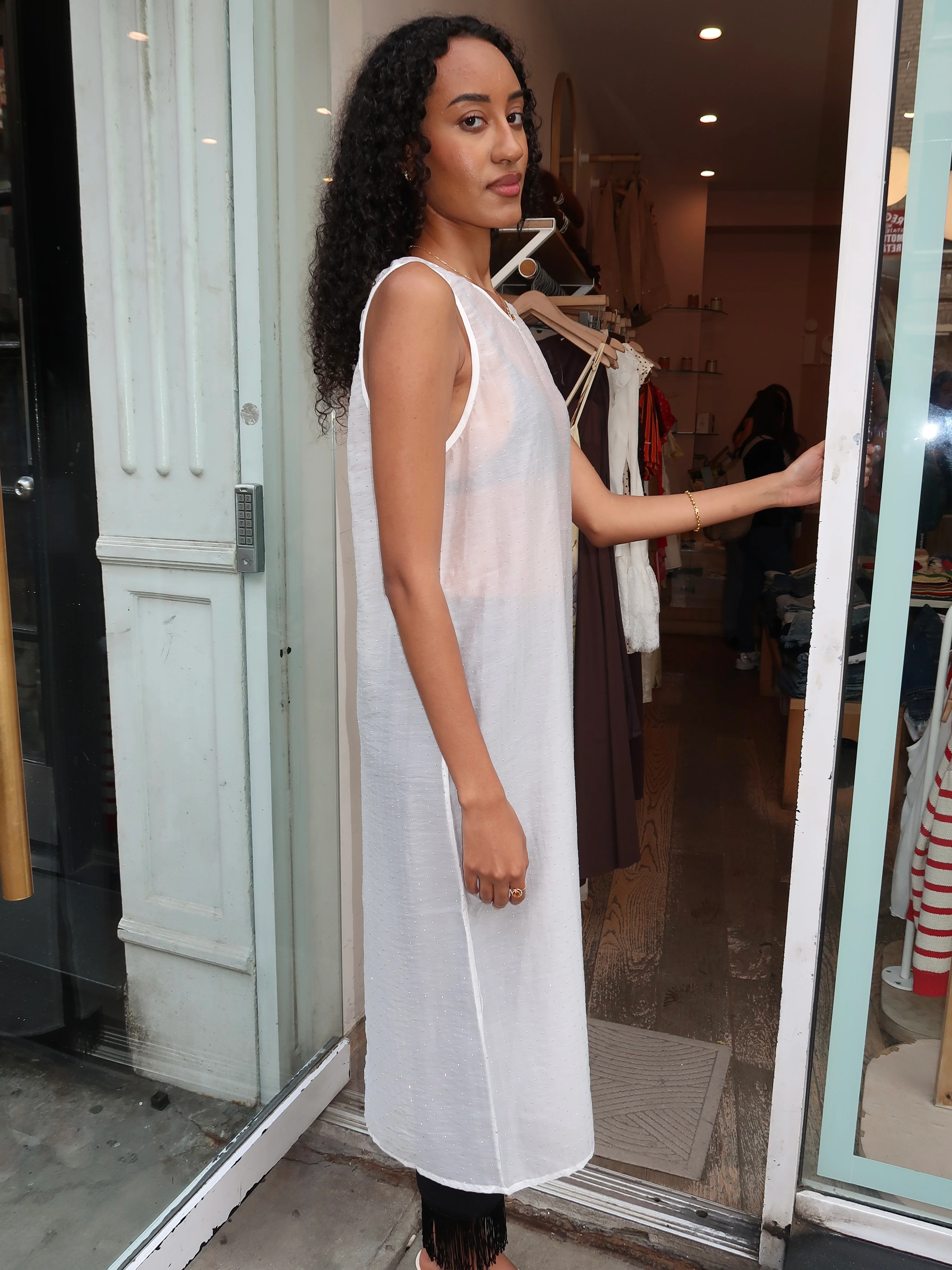 Scaly Dress in White - Image 4