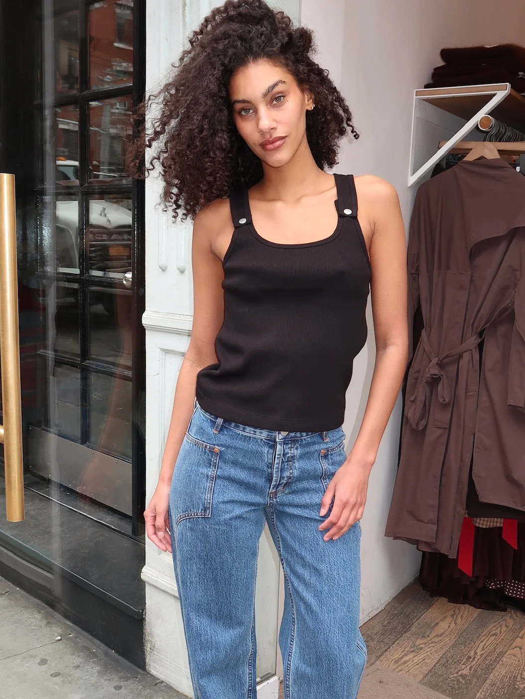Snap Tank in Black - Image 4