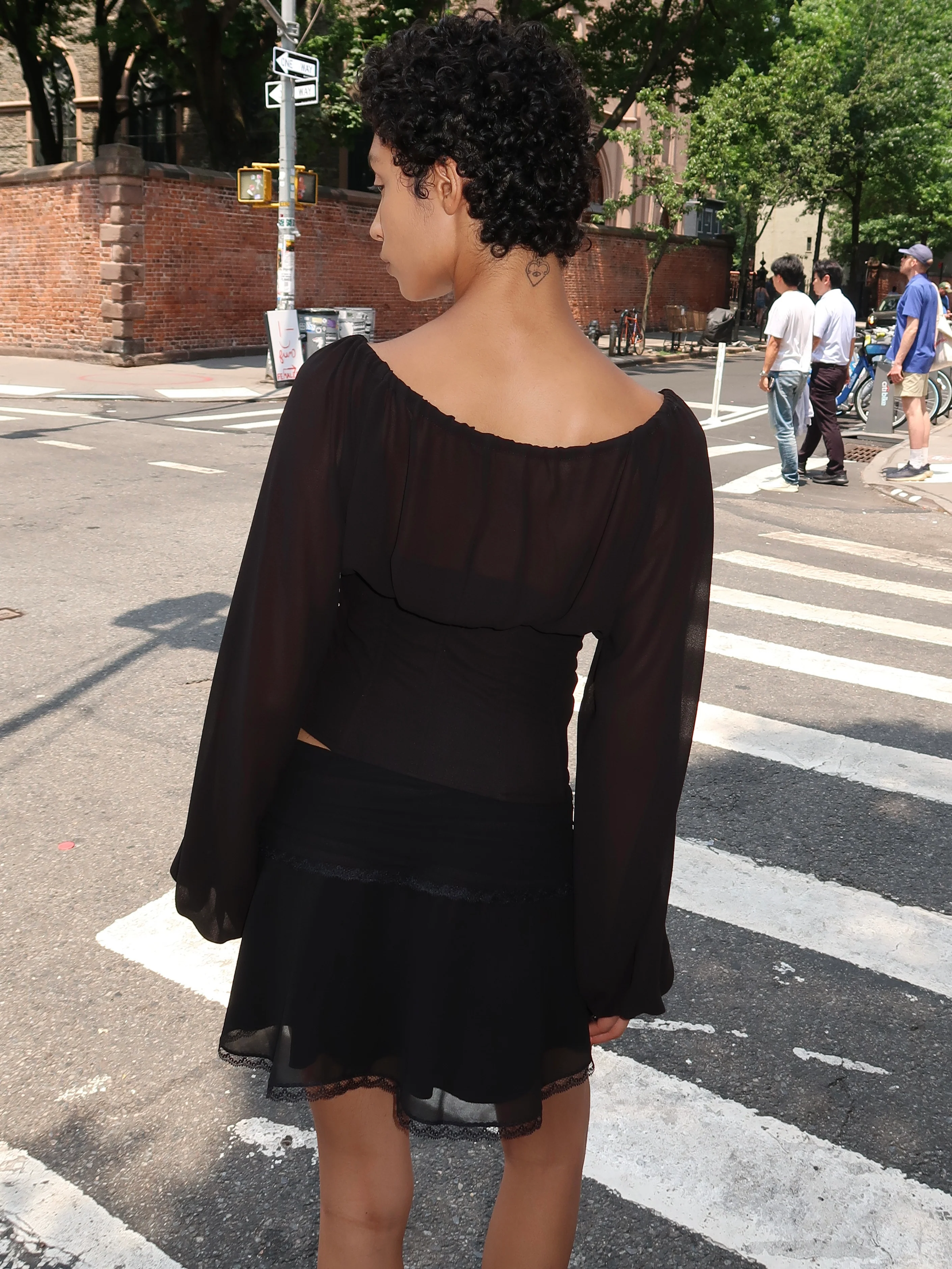 Solene Top in Black - Image 3