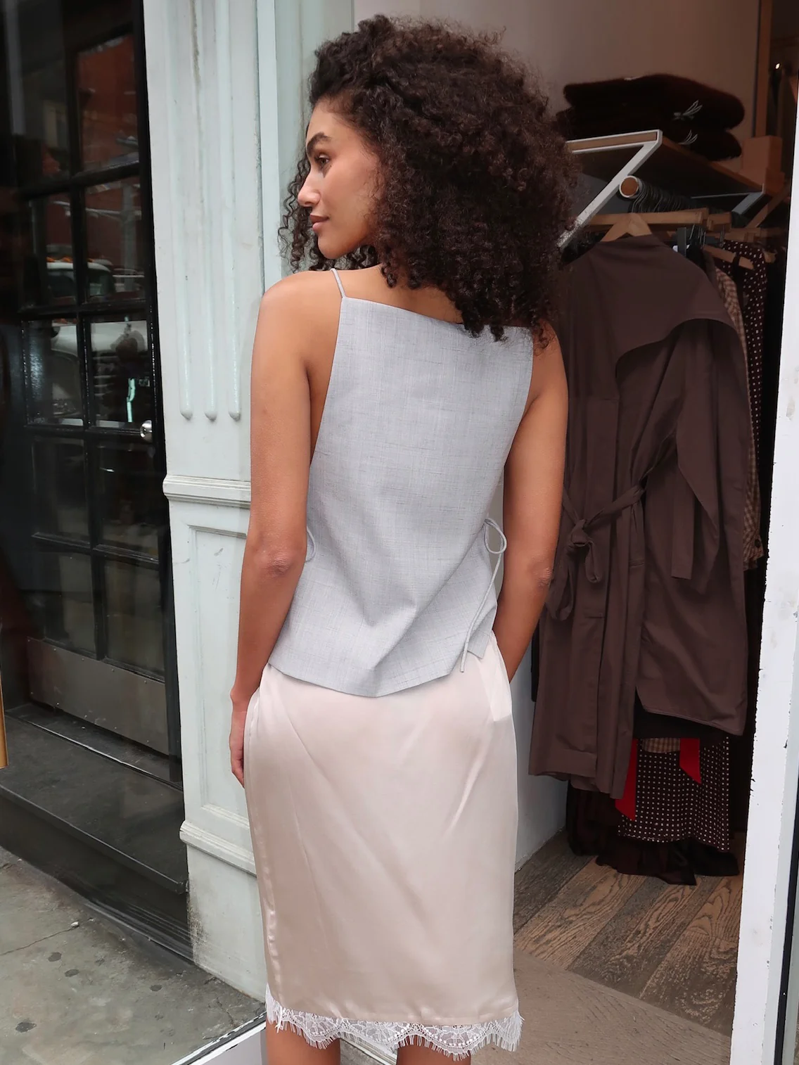 Square Side Tie Top in Concrete - Image 3