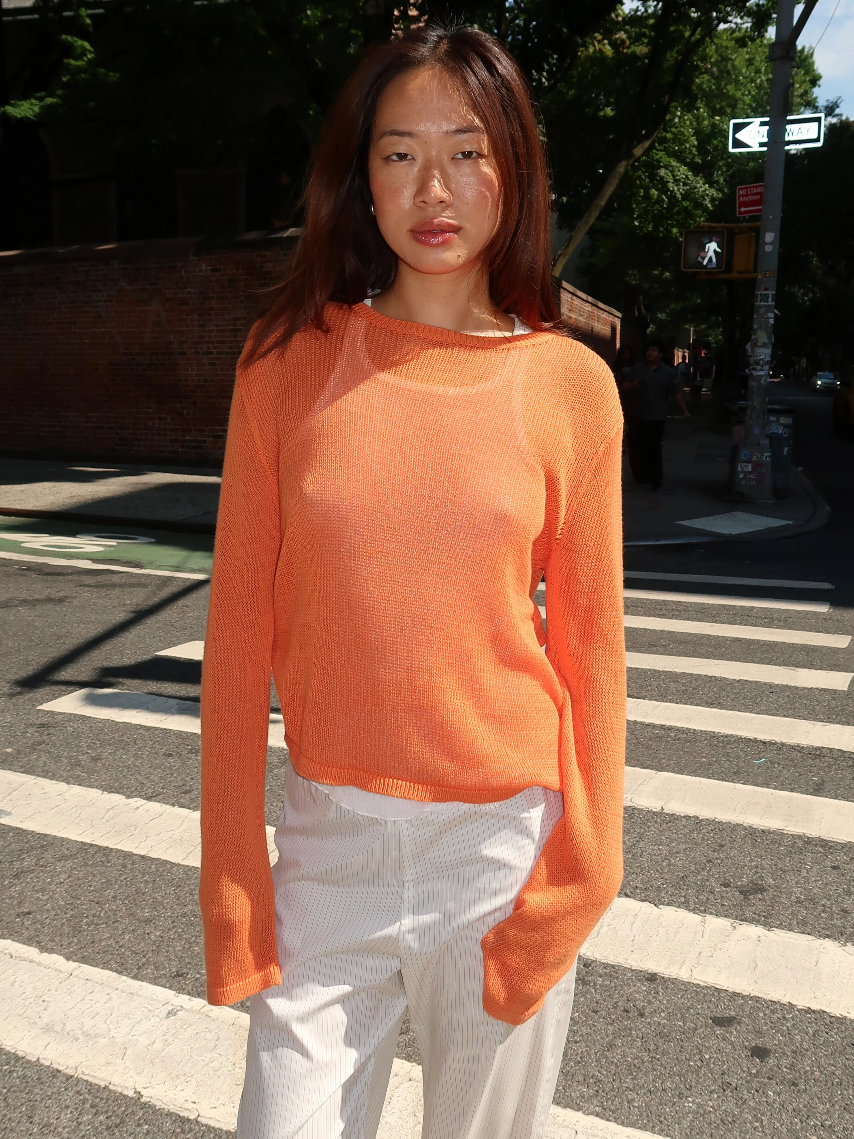 The Knit Long Sleeve in Apricot - Image 4
