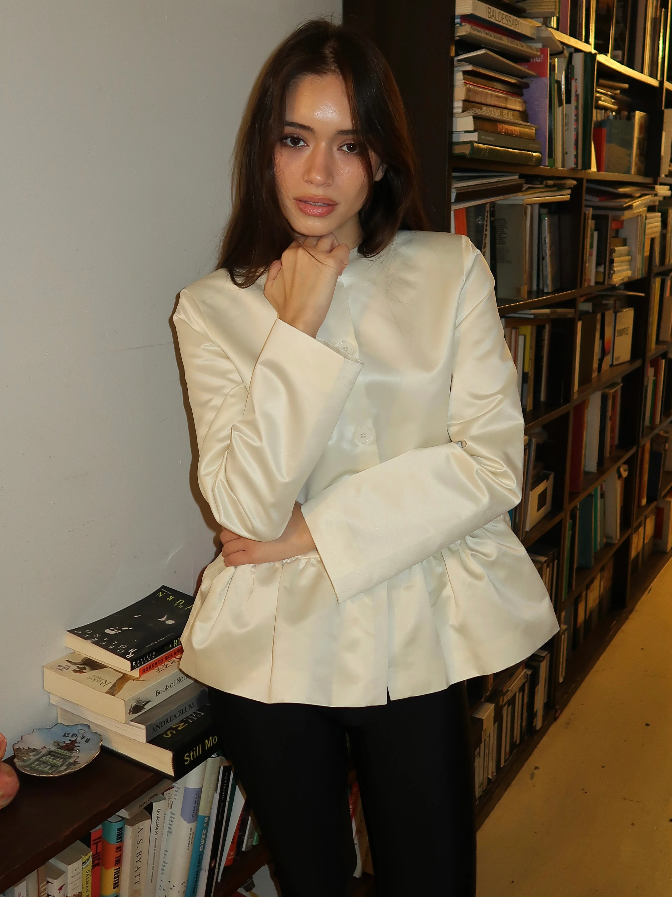 Yuna Jacket in Cream White - Image 2